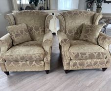 Pair of large vintage Collins & Hayes armchairs