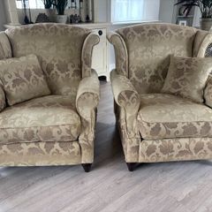 Pair of large vintage Collins & Hayes armchairs