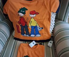 Two Gorgeous New Orange Tee Shirts Age 3-4Years