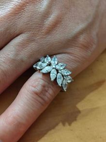Sterling Silver Ring - Size L - Stamped for Silver (S74)