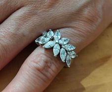Sterling Silver Ring - Size L - Stamped for Silver (S74)
