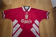 Signed Liverpool 1993-95 Robbie Fowler Jersey