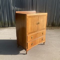 Art Deco Burr Walnut Tallboy - The Vintage Furniture Warehouse and Showroom Open Saturday 25th April 12 til 4pm Eircode R95T227