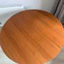 BoConcept Walnut Drop Leaf Dining Table - 1.1m Diameter Image 5
