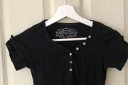 Women's Denim Co black ribbed Tshirt