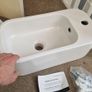 Matt Off-White WC Sink (incl. Bottle trap) Image 2