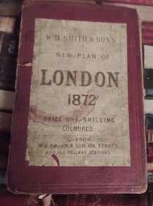 1872 W. H. Smith & Son's/ New Plan of London/ Coloured