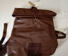 Faux leather Backpack