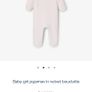 Jacadi Paris light pink velour all in one with petal edging detail Sz 0-3 mths very good condition Image 4