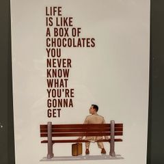 Forest Gump Tin Metal Sign