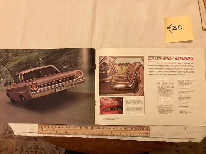 American car brochures. 1950s, 1960s and 1980s