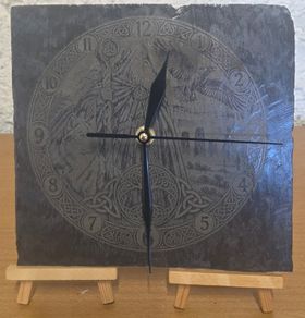 Celtic Legends Slate Clock A Unique Piece of Irish Mythology