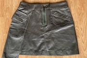 Army green skirt