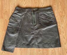 Army green skirt