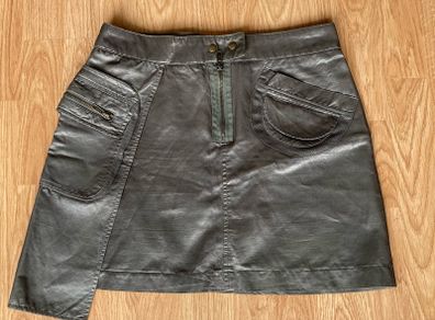 Army green skirt