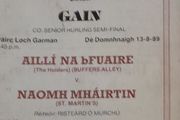 Various Wexford Club GAA programmes