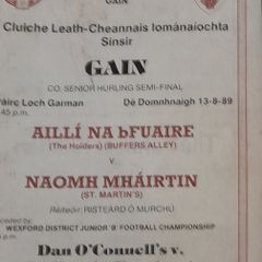 Various Wexford Club GAA programmes