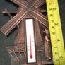 Copper windmill temperature plack. Image 6
