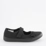 Next Butterfly Embroidered Black Plimsolls Shoes, Junior Size UK 13, EUR 32 Image 3