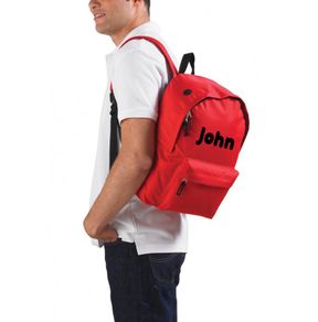 Personalised Adult Backpack Rucksack with your name on it