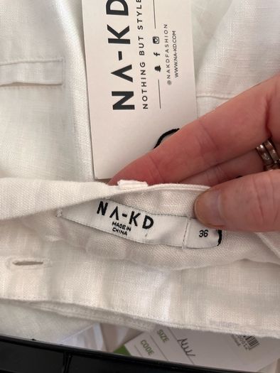 Slim linen trousers