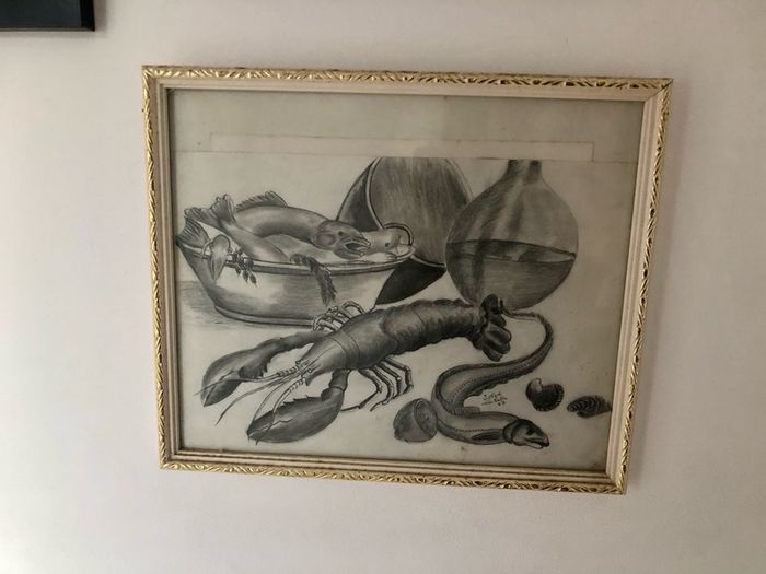 Eye catching sketch in frame