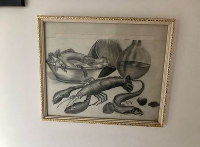 Eye catching sketch in frame