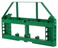 Skid Steer Pallet Frame, 1814 kg Rated Load Capacity, 115 cm Pallet Fork Frame Attachments with 50.8 mm Hitch Receiver & Spear Sleeves