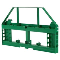 Skid Steer Pallet Frame, 1814 kg Rated Load Capacity, 115 cm Pallet Fork Frame Attachments with 50.8 mm Hitch Receiver & Spear Sleeves