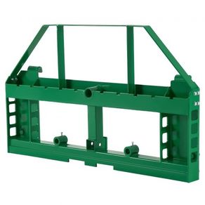 Skid Steer Pallet Frame, 1814 kg Rated Load Capacity, 115 cm Pallet Fork Frame Attachments with 50.8 mm Hitch Receiver & Spear Sleeves