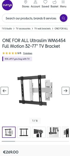 One For All  TV Bracket
