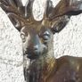 Antique Brass Stag Doorstop Image 2