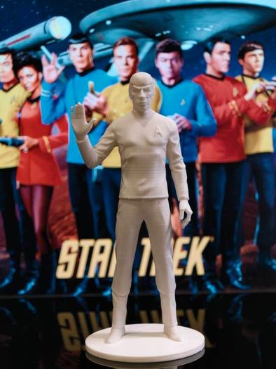 3D Printed Mr. Spock Figurine From Star Trek