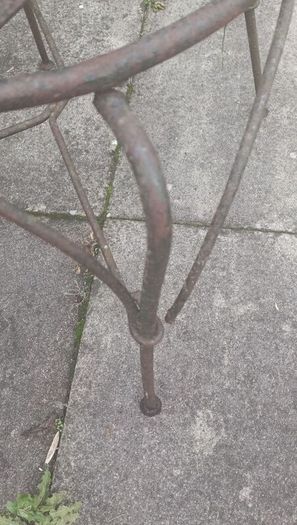 Vintage iron chair frame