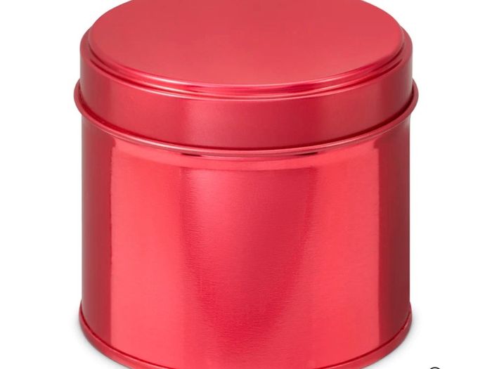 Red tin for candles maker 80un