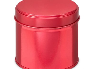 Red tin for candles maker 80un