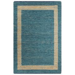 Handmade Rug Jute Blue 160x230 cm