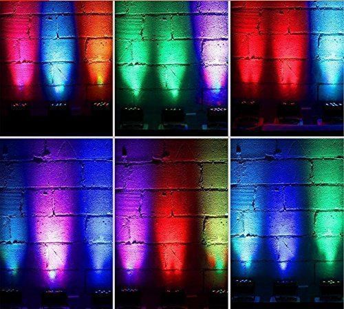 18LED Par Lights Band Music Club Bar Home Stage RGB Lighting Effect Uplighting PAR DMX-512 DJ Disco Bar Party