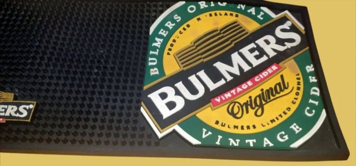 Vintage Bulmers Cider Rubber Bar Runner New