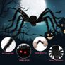 Spider Web Decorations,Giant Halloween Round Shape Triangle Spider Web and Realistic Scary Fake Large Hairy Spider Props Set for Outdoor Indoor Porch Party Decor (FREE SHIPPING) Image 4