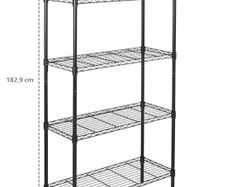 5 Steel Shelving Units Black Colour Home Storage