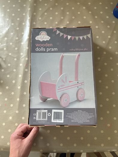 Wooden Dolls Pram