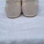 Marks & Spencers White  Ankle Tie Ballet Flat Trainers Image 4