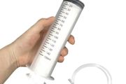 150ml Large Capacity Syringes With 1m Hose Pet Feeding Measuring Pump Hydroponics Nutrient Big Syringe