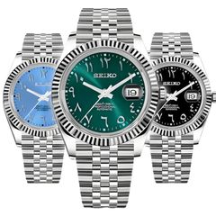 Custom Seiko Mod Datejust Style Arabic Dial