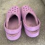 UK 2 purple crocs classic lined clogs Image 2