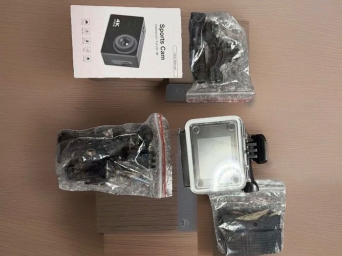 New 4K Action Camera Waterproof with Remote Control and Accessories
