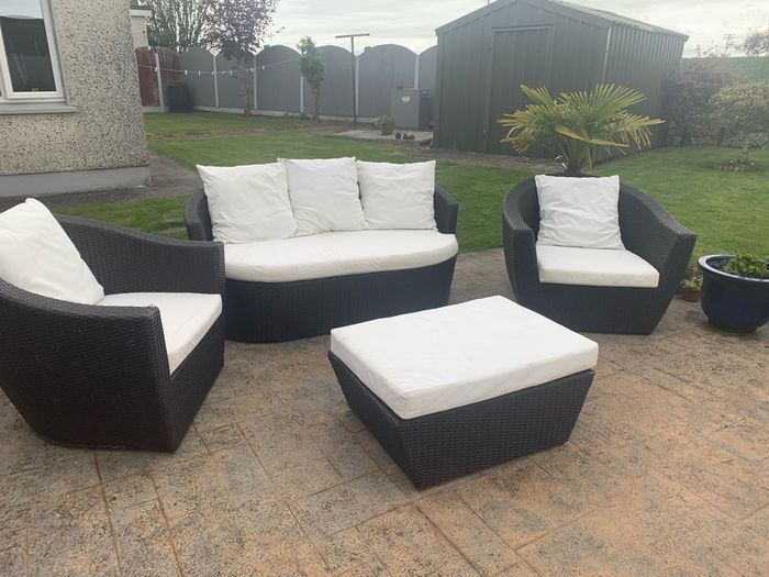 Rattan garden furniture