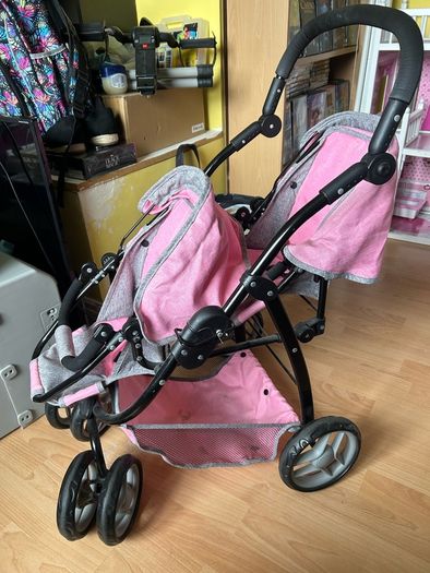 Dolls twin buggy