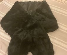 New Black Fur Stole